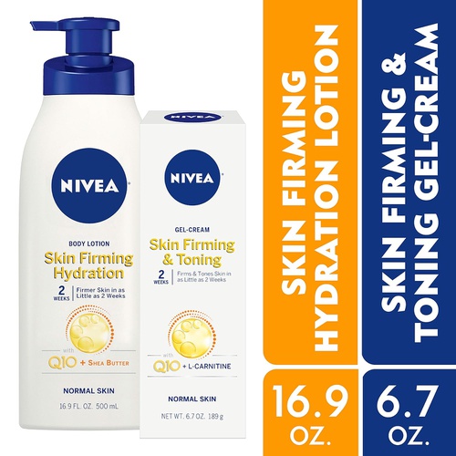  NIVEA Skin Firming Variety Includes Skin Firming Lotion, Shea Butter (6.9 fl. oz.) & Skin Firming Gel-Cream (6.7 oz.)