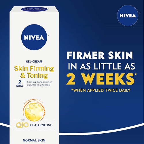  NIVEA Skin Firming & Toning Body Gel-Cream, with Q10 For Normal Skin, 6.7 Oz Tube