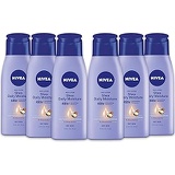 NIVEA Shea Daily Moisture Body Lotion - 48 Hour Moisture For Dry Skin - 2.5 fl. oz. Bottle (Pack of 6)