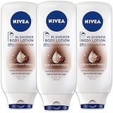NIVEA Cocoa Butter In-Shower Body Lotion - Non-Sticky For Dry to Very Dry Skin - 13.5 fl. oz. Bottle (Pack of 3)
