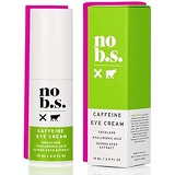 NO B. S. NO BAD STUFF No B.S. Caffeine Eye Cream with Pure Hyaluronic Acid and Plant-Based Squalane Oil, Coffee Bean Eye Cream for Dark Circles and Puffiness, Under Eye Cream