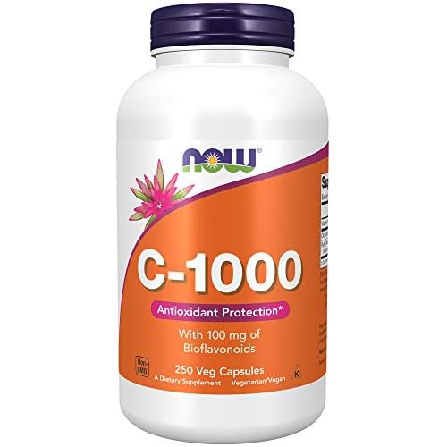  NOW Supplements, Vitamin C-1,000 with 100 mg of Bioflavonoids, Antioxidant Protection*, 250 Veg Capsules