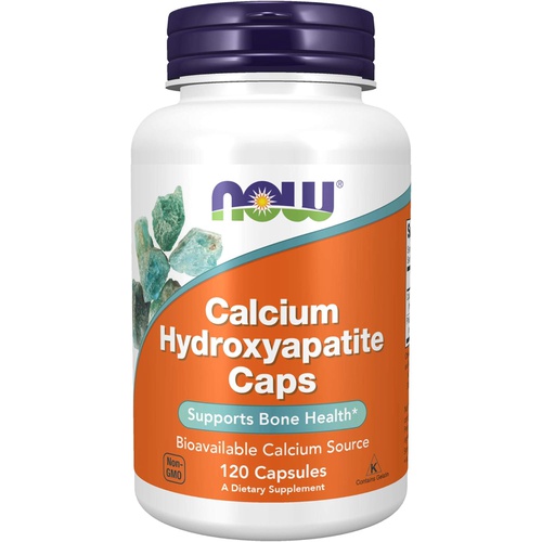  NOW Supplements, Calcium Hydroxyapatite Caps, Supports Bone Health*, 120 Capsules