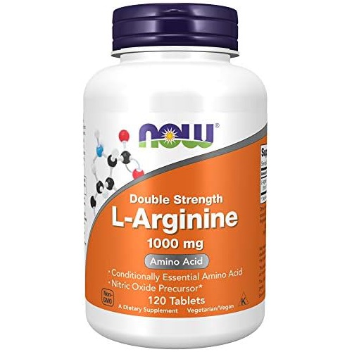  NOW Supplements, L-Arginine 1,000 mg, Nitric Oxide Precursor*, Amino Acid, 120 Tablets