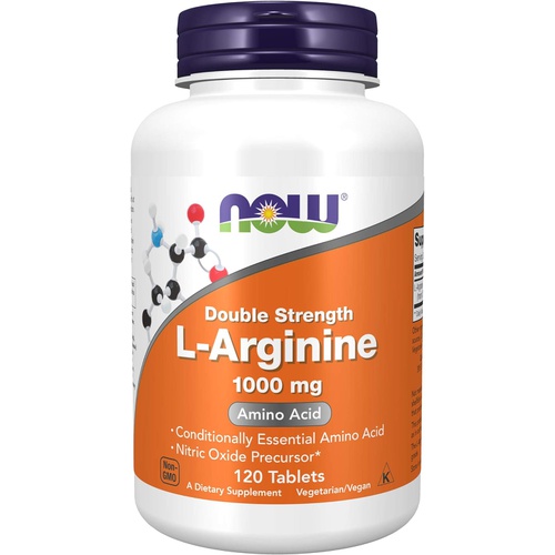  NOW Supplements, L-Arginine 1,000 mg, Nitric Oxide Precursor*, Amino Acid, 120 Tablets