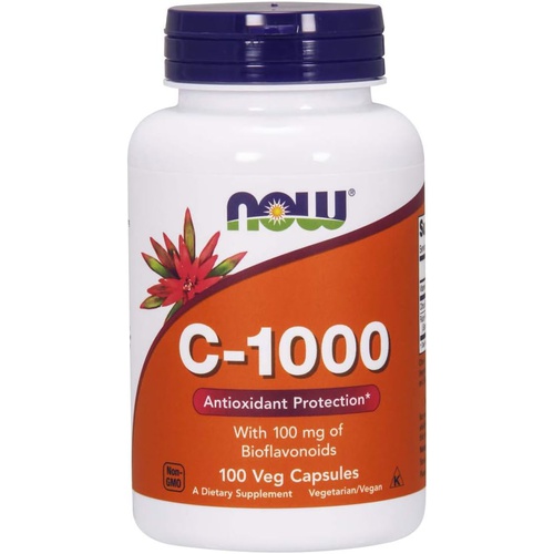  NOW Supplements, Vitamin C-1,000 with 100 mg of Bioflavonoids, Antioxidant Protection*, 100 Veg Capsules