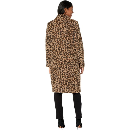  NVLT Leopard Wool Single Breasted Coat