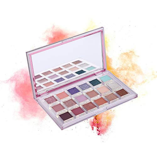  N/W 18 colors Eyeshadow Makeup Palette - High Pigmented Matte Shimmer Glitter Eyeshadow Palette, Cruelty Free, Long Lasting，reflective, Nude, Neutral, Waterproof, Vegan and Blendable,