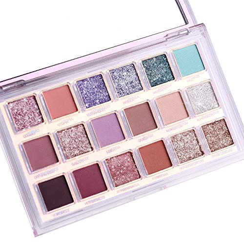  N/W 18 colors Eyeshadow Makeup Palette - High Pigmented Matte Shimmer Glitter Eyeshadow Palette, Cruelty Free, Long Lasting，reflective, Nude, Neutral, Waterproof, Vegan and Blendable,