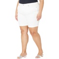 NYDJ Plus Size Plus Size Ella Shorts wu002F 1 Cuff in Optic White