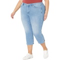 NYDJ Plus Size Plus Size Chloe Capris Double Needle Slits in Bryce