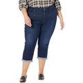 NYDJ Plus Size Plus Size Chloe Capris 1 Cuff in Rapture