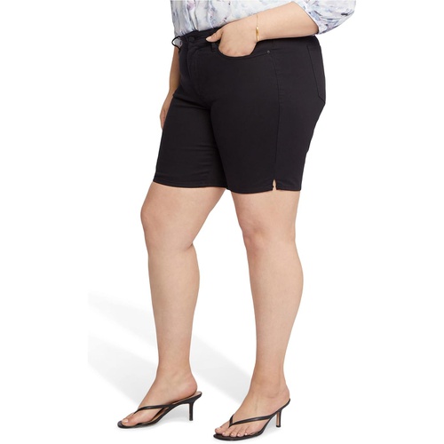  NYDJ Plus Size Plus Size Ella Shorts with Sideseam Slits in Black