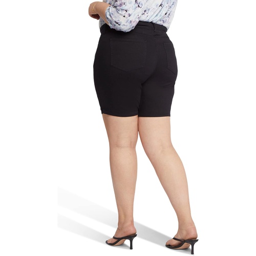  NYDJ Plus Size Plus Size Ella Shorts with Sideseam Slits in Black