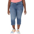 NYDJ Plus Size Plus Size Chloe Capris Denim Slits in Loire