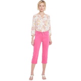 NYDJ High-Rise Thigh Shaper Straight Crop in Pink Peony