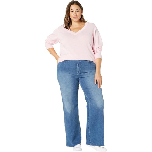  NYDJ Plus Size Plus Size Higher Rise Teresa Wide Leg Jeans in Clean Horizon