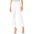 NYDJ High Rise Slim Bootcut Ankle Jeans in Optic White
