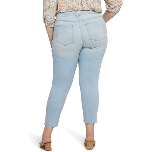  NYDJ Plus Size Plus Size Alina Leggings Ankle Raw Hem in Dunes