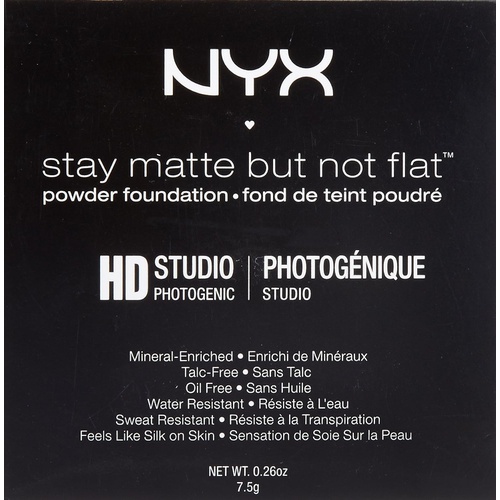  NYX PROFESSIONAL MAKEUP Stay Matte But Not Flat Powder Foundation, Medium Beige