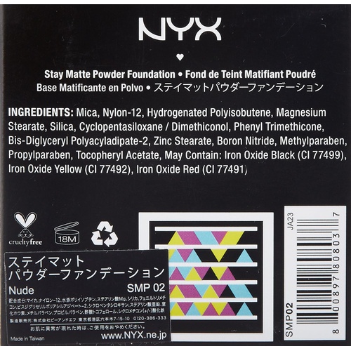  NYX PROFESSIONAL MAKEUP Stay Matte But Not Flat Powder Foundation, Medium Beige