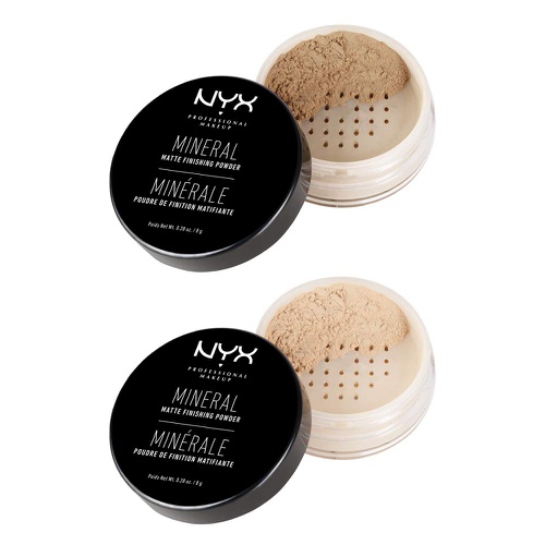  NYX PROFESSIONAL MAKEUP Mineral Finishing Powder, Light/Medium