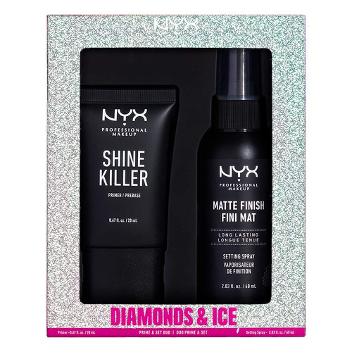  NYX PROFESSIONAL MAKEUP Diamonds & Ice Prime And Set Duo Shine Killer Primer + Matte Finish Setting Spray