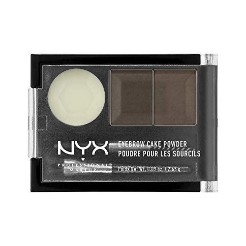  NYX PROFESSIONAL MAKEUP Eyebrow Cake Powder, Dark Brown/Brown