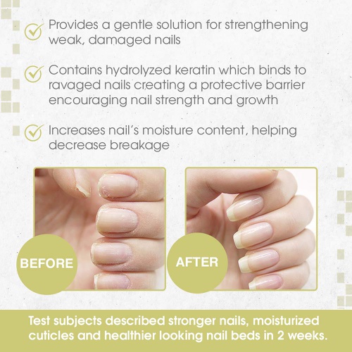  Nail Tek Nail Nutritionist, Bamboo & Biotin 5 in 1 Nail Treatment for Soft and Peeling Nails, 0.5 oz, 2-Pack