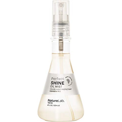  NatureLab Perfect Shine Oil Mist - Heat + Color Protectant Hair Spray for Dull Hair with Grape Stem Cells, Pearl, Platinum Fiber + Hyaluronic Acid - Paraben + Sulfate-Free Hair Oil