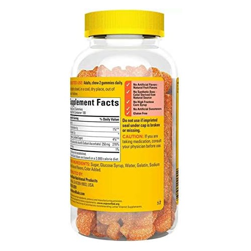  Nature Made Adult Gummies 200 CT Vitamin C Dietary Supplement, Orange