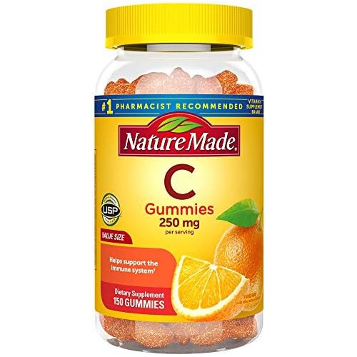  Nature Made Adult Gummies 200 CT Vitamin C Dietary Supplement, Orange