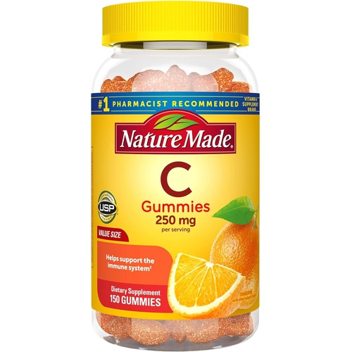  Nature Made Adult Gummies 200 CT Vitamin C Dietary Supplement, Orange