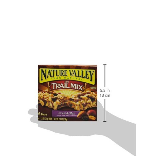  Nature Valley Chewy Trail Mix Granola Bar, Fruit and Nut, 12 Bars, 7.4 oz (Pack of 12)