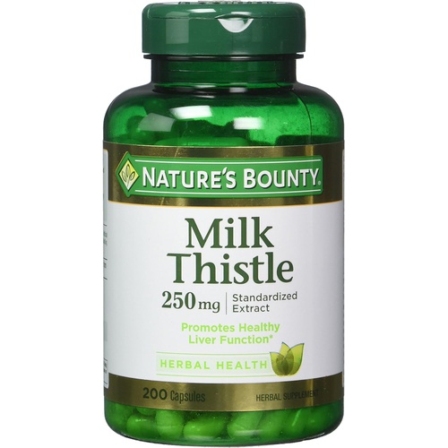  Natures Bounty Milk Thistle, 200 Count, Pack of 2