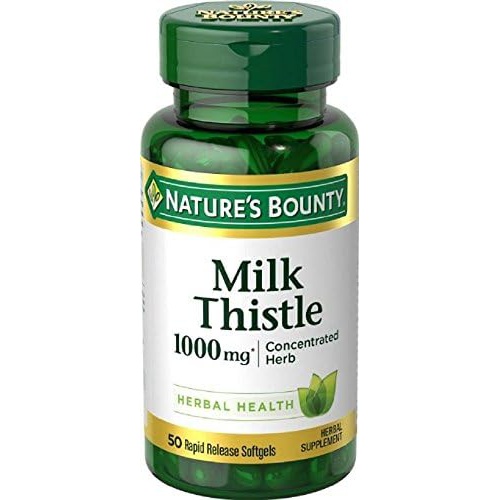  Natures Bounty Milk Thistle 1000 mg, 50 Softgels (3 Pack) 50 Count