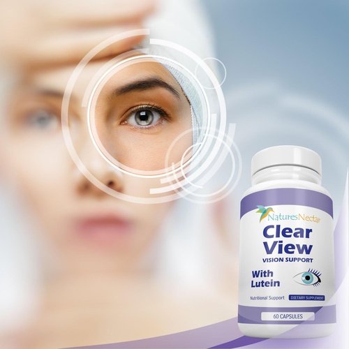 Natures Nectar Clear View Vision Supplements - Eye Vitamins with Lutein & Zeaxanthin Plus Zeaxanthin with Lutein 10 mg for Your Eyes Relief with This Lutine Complex Supplement Formula for Macular
