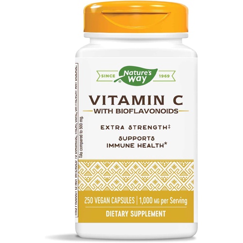  Natures Way Vitamin C with Bioflavonoids 1000 mg Vitamin C per serving 250 Capsules