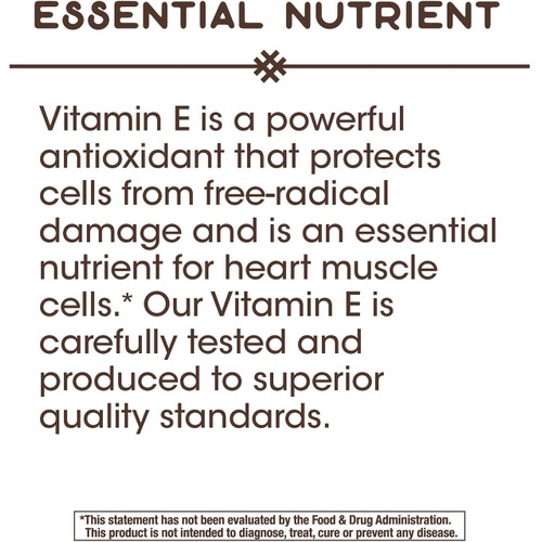  Natures Way Vitamin E 268 mg per serving 100 Softgels