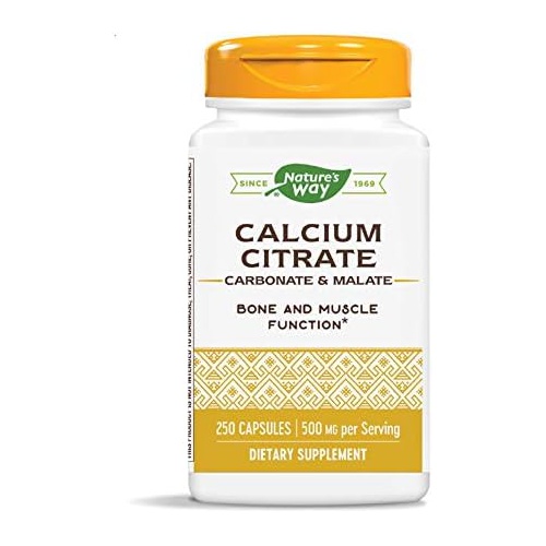  Natures Way Calcium Citrate Complex, 500 mg per serving, 250 Capsules