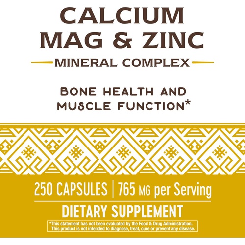  Natures Way Calcium Magnesium & Zinc 765 mg per Serving 250 Capsules