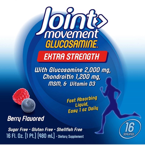  Natures Way Joint Movement Glucosamine Fast Absorbing Liquid, 16 Day Supply, 16 Oz, Berry Flavor