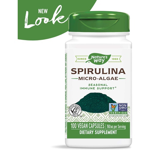  Natures Way Spirulina Micro-Algae, 760 mg per serving
