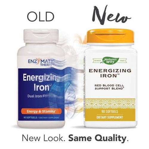  Natures Way Energizing Iron Dual Iron Formula 90 Count