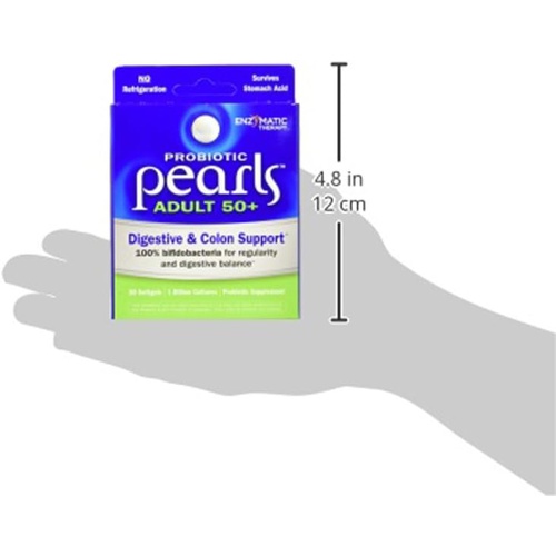  Natures Way Probiotic Pearls Adults 50+, 1 Billion Cultures, 30 Softgels