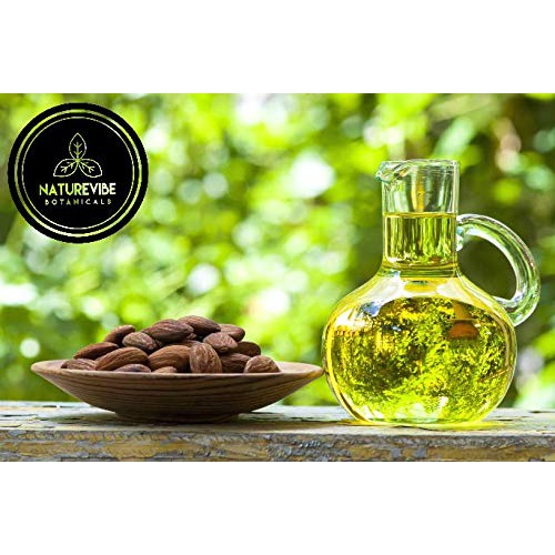  Naturevibe Botanicals Organic Sweet Almond Oil, 32 ounces