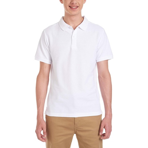 노티카 Nautica Young Mens Uniform Short Sleeve Stretch Pique Polo