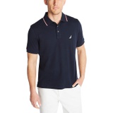 Nautica Mens Classic Fit Short Sleeve Dual Tipped Collar Polo Shirt