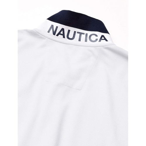 노티카 Nautica Mens Classic Fit Short Sleeve Performance Pique Polo Shirt