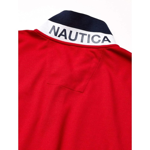 노티카 Nautica Mens Classic Fit Short Sleeve Performance Pique Polo Shirt